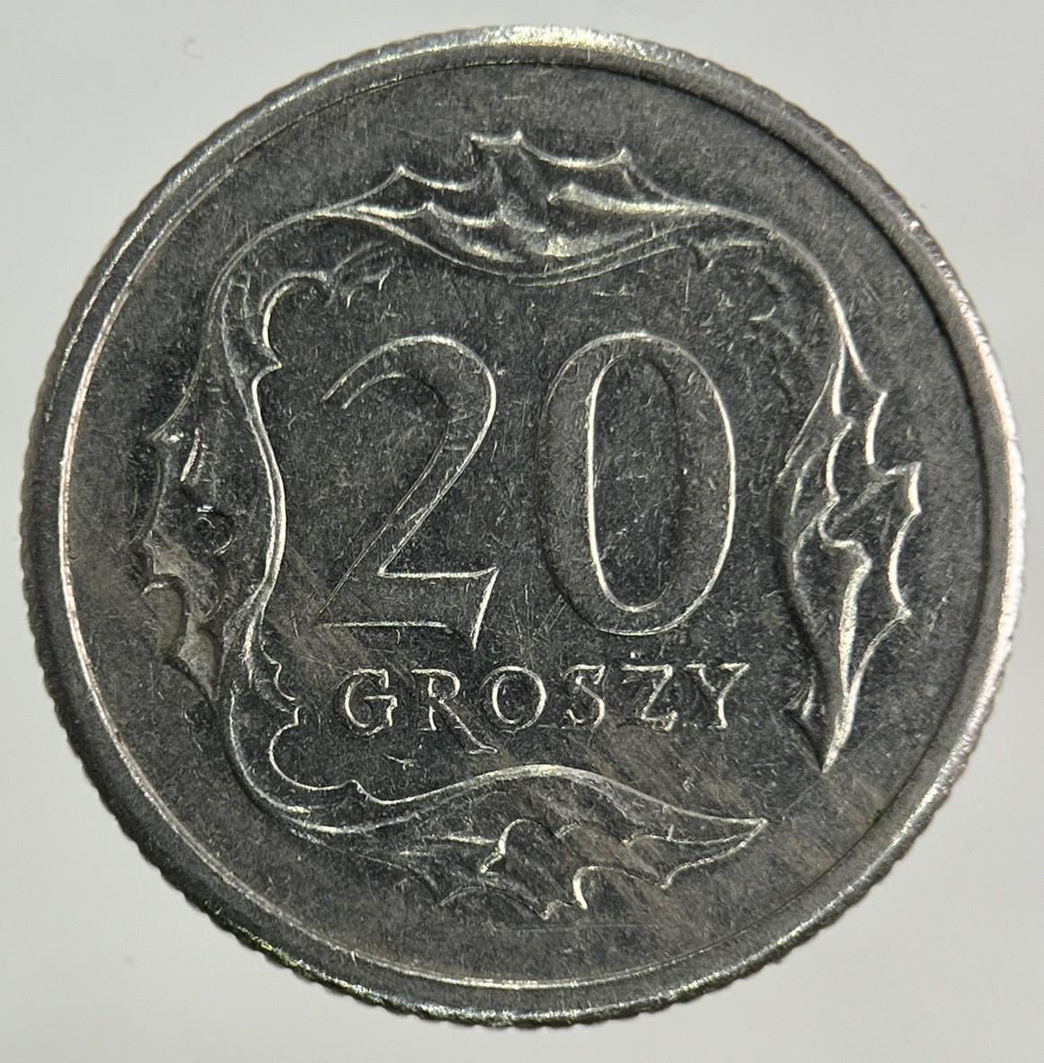 2009 Poland 20 Groszy Coin | Fine Collectable Grade