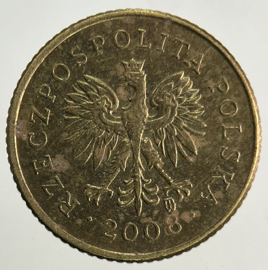 2008 Poland 1 Grosz Groszy Coin | Fine Collectable Grade