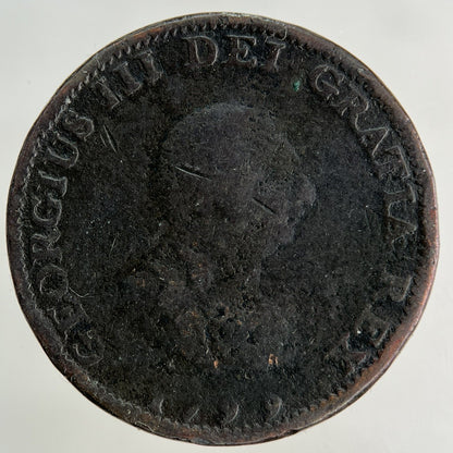 1799 George III 3rd Farthing Coin | Collectable Grade