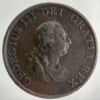 1799 George III 3rd Half-Penny Coin | Fine Collectable Grade