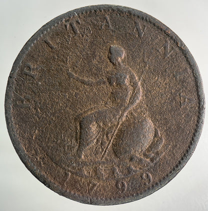 1799 George III 3rd Half-Penny Coin | Collectable Grade