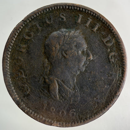 1806 George III 3rd Half-Penny Coin | Collectable Grade