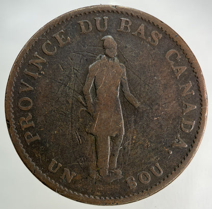 1837 Canada Bank Token Half-Penny Coin | Collectable Grade