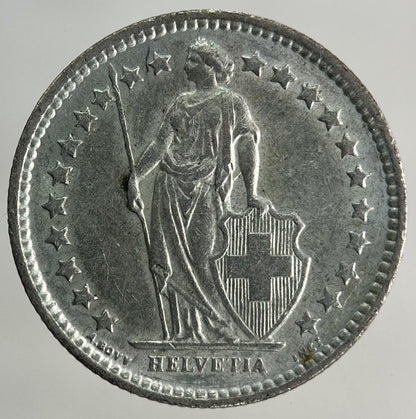 1962 Switzerland Swiss 1/2 Half Franc Silver Coin | Very High Grade