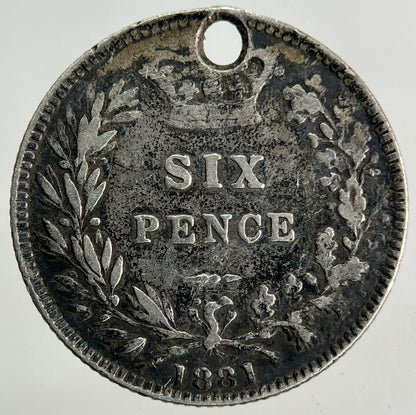 1881 Victoria Sixpence Silver Coin | Fine Collectable Grade