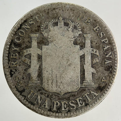 1900 Spain Una 1 Peseta Silver Coin | Collectable Grade