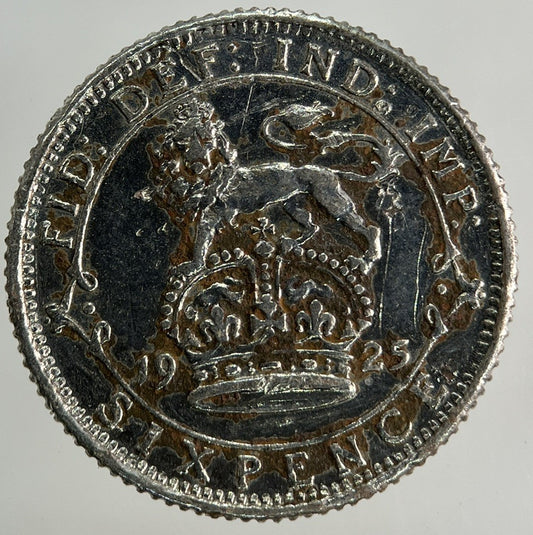 1925 George V Sixpence Silver Coin | Fine Collectable Grade