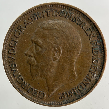 1927 George V Farthing Coin | Fine Collectable Grade