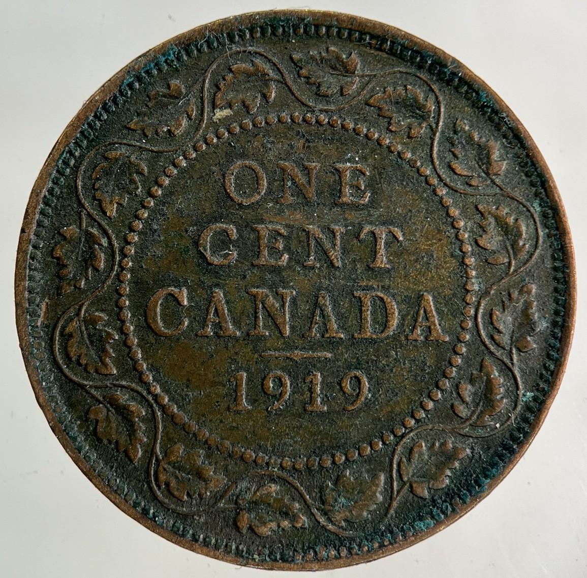 1919 Canada One Cent Coin | Fine Collectable Grade