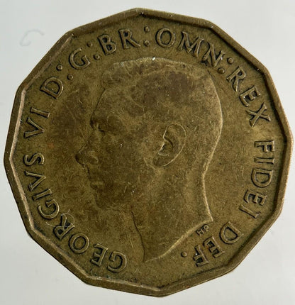 1952 George VI Brass Threepence Coin | Fine Collectable Grade