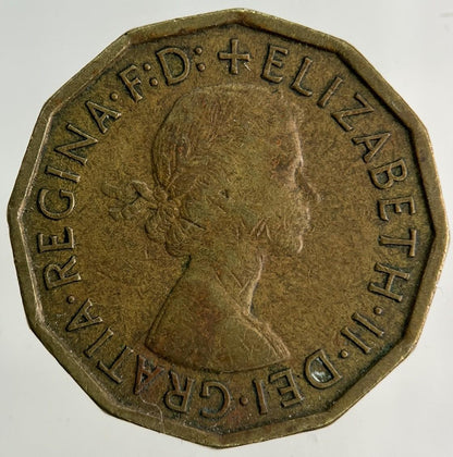 1964 Elizabeth II 2nd Brass Threepence Coin | Fine Collectable Grade