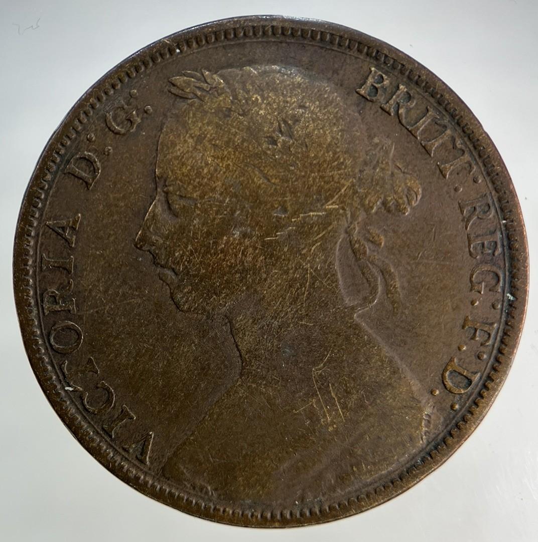 1884 Victoria One Penny Coin | Collectable Grade