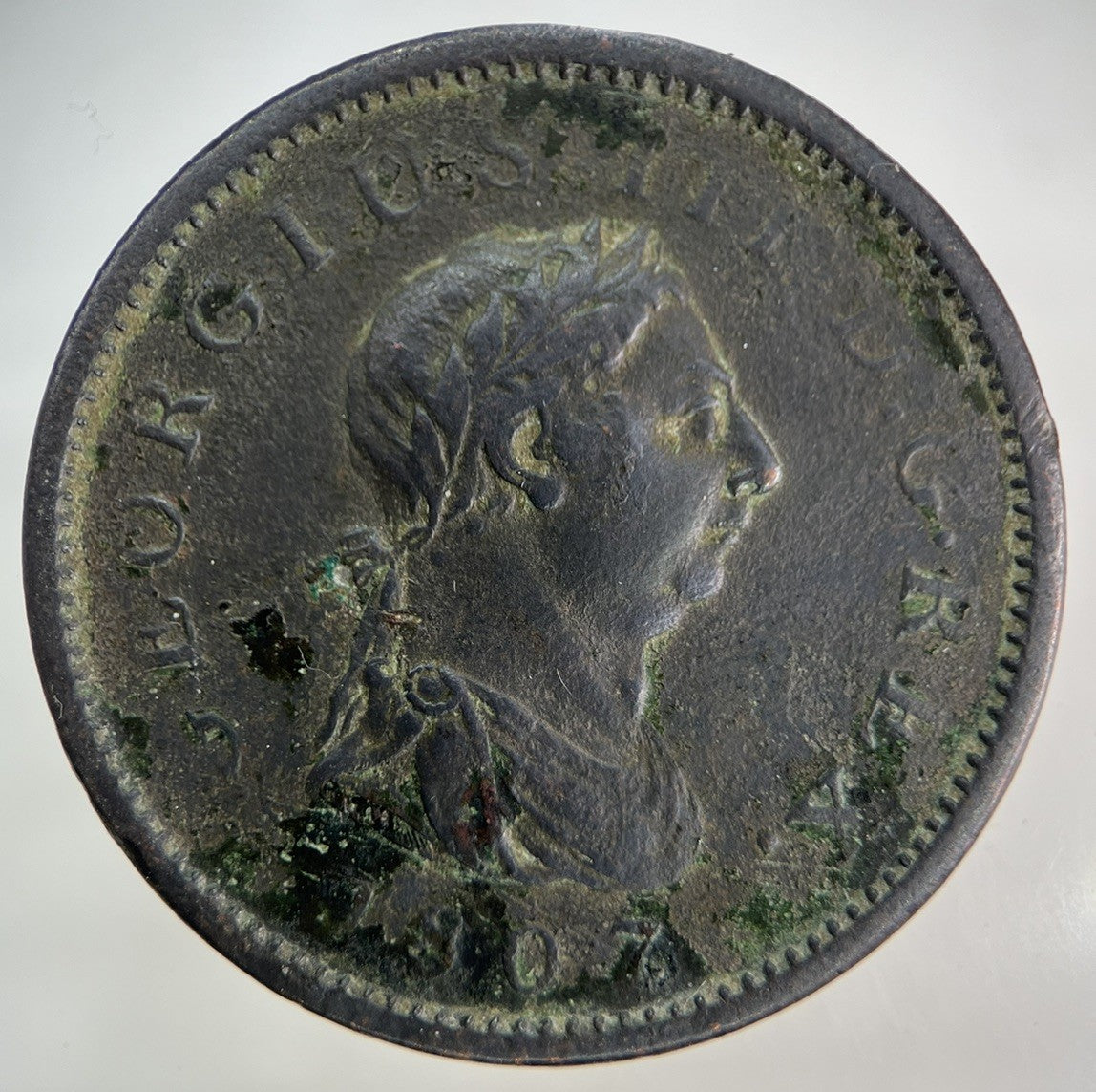 1807 George III 3rd One Penny Coin | Fine Collectable Grade
