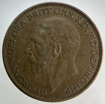 1927 George V One Penny Coin | Fine Collectable Grade