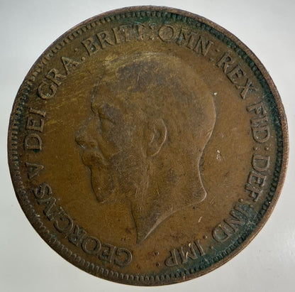 1935 George V One Penny Coin | Fine Collectable Grade