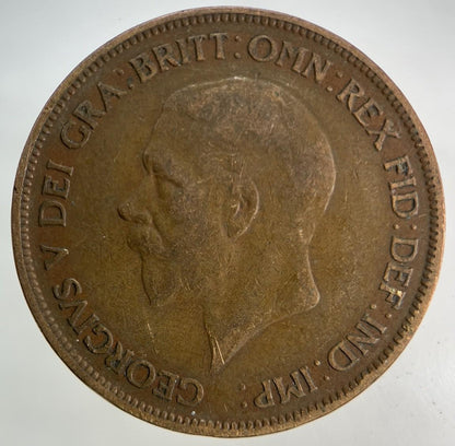1928 George V One Penny Coin | Fine Collectable Grade