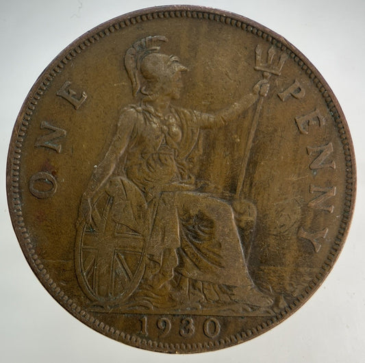 1930 George V One Penny Coin | Fine Collectable Grade