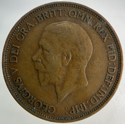 1936 George V One Penny Coin | Fine Collectable Grade