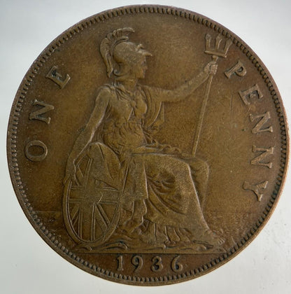 1936 George V One Penny Coin | Fine Collectable Grade