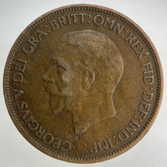 1928 George V One Penny Coin | Collectable Grade