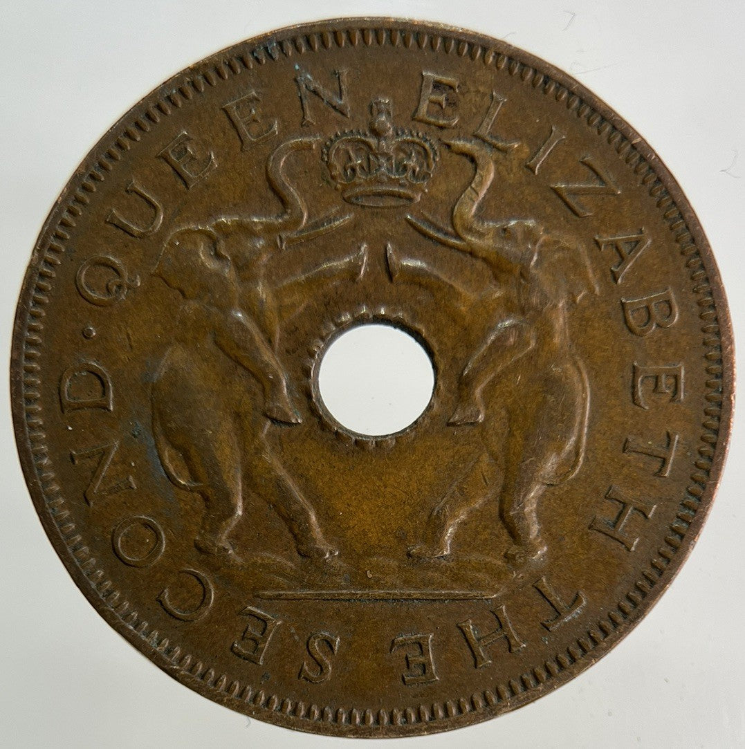 1956 Africa Rhodesia One Penny Coin | Fine Collectable Grade