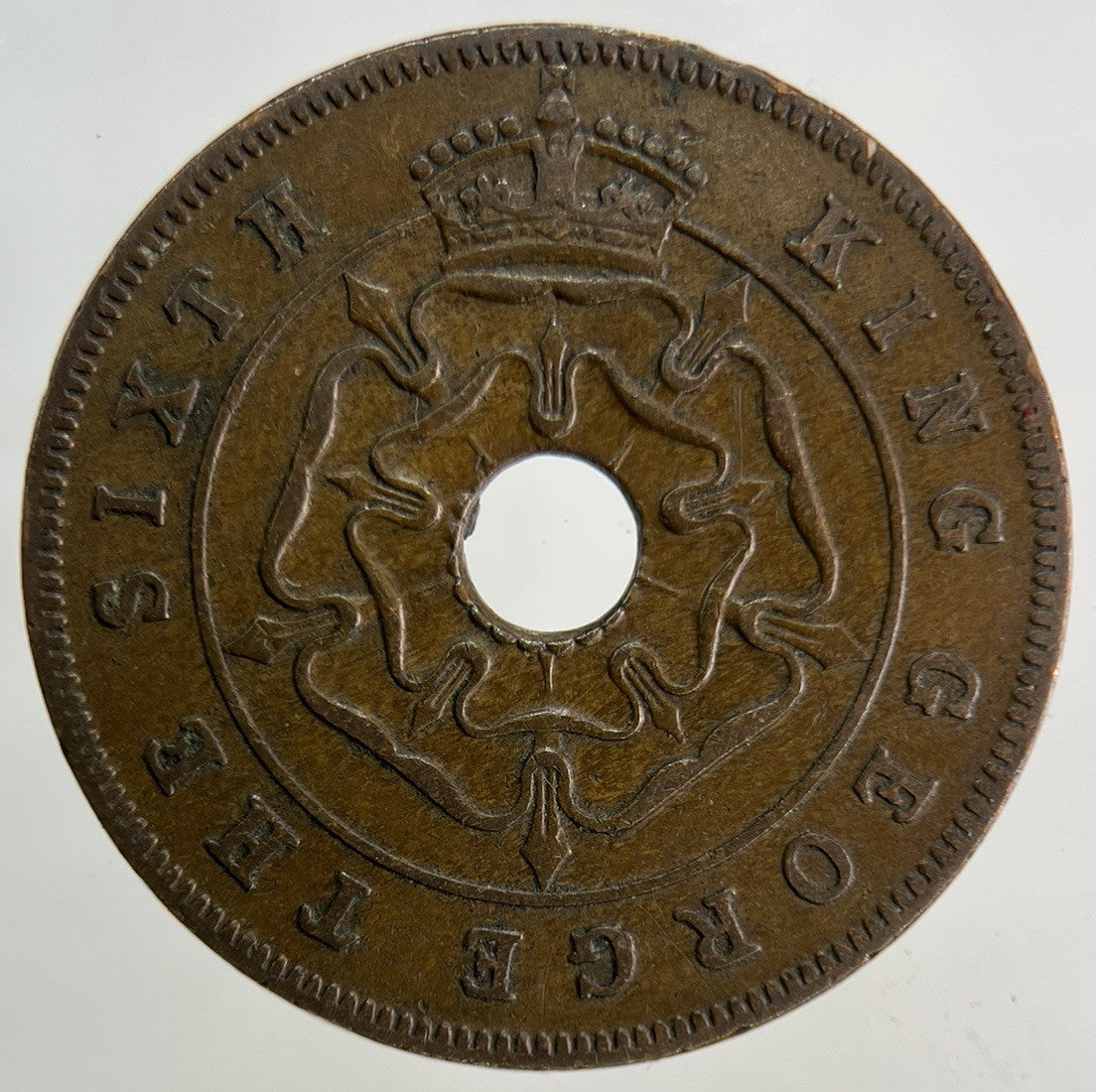 1951 Africa Rhodesia One Penny Coin | Fine Collectable Grade