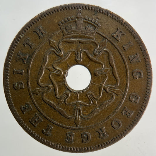 1951 Africa Rhodesia One Penny Coin | Fine Collectable Grade