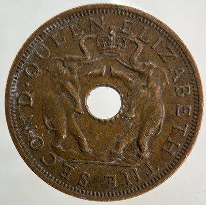 1961 Africa Rhodesia One Penny Coin | Fine Collectable Grade