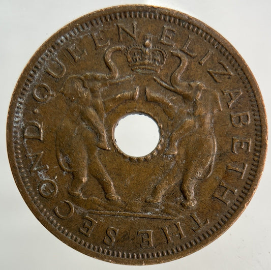 1961 Africa Rhodesia One Penny Coin | Fine Collectable Grade