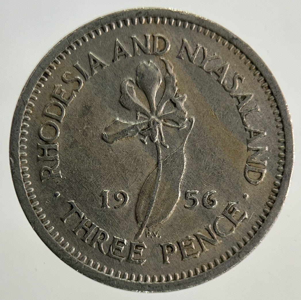 1956 Africa Rhodesia Threepence Coin | Fine Collectable Grade