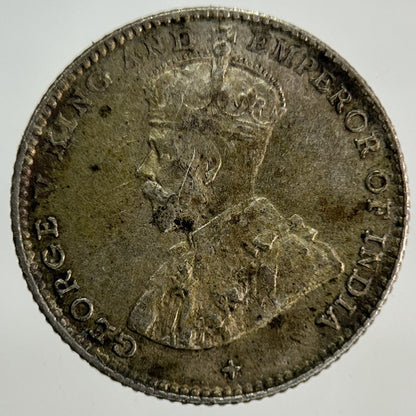 1919 Straits Settlements 5 Cents Silver Coin | Fine Collectable Grade