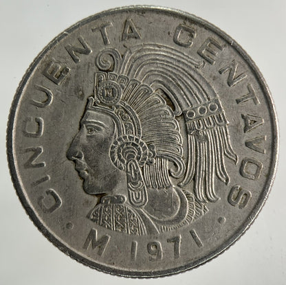 1971 Mexico 50 Centavos Coin | Fine Collectable Grade