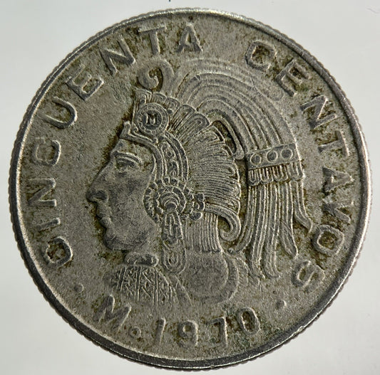 1970 Mexico 50 Centavos Coin | Fine Collectable Grade