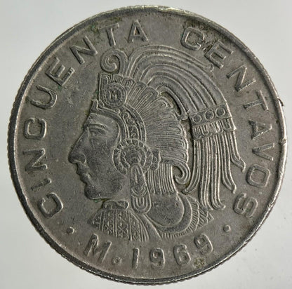 1969 Mexico 50 Centavos Coin | Fine Collectable Grade