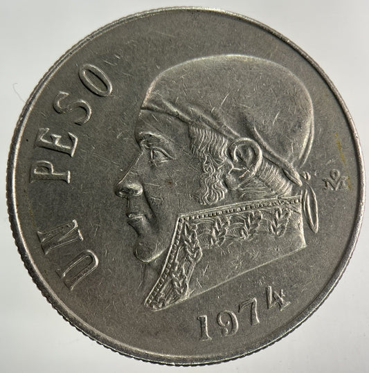 1974 Mexico Un 1 Peso Coin | Fine Collectable Grade