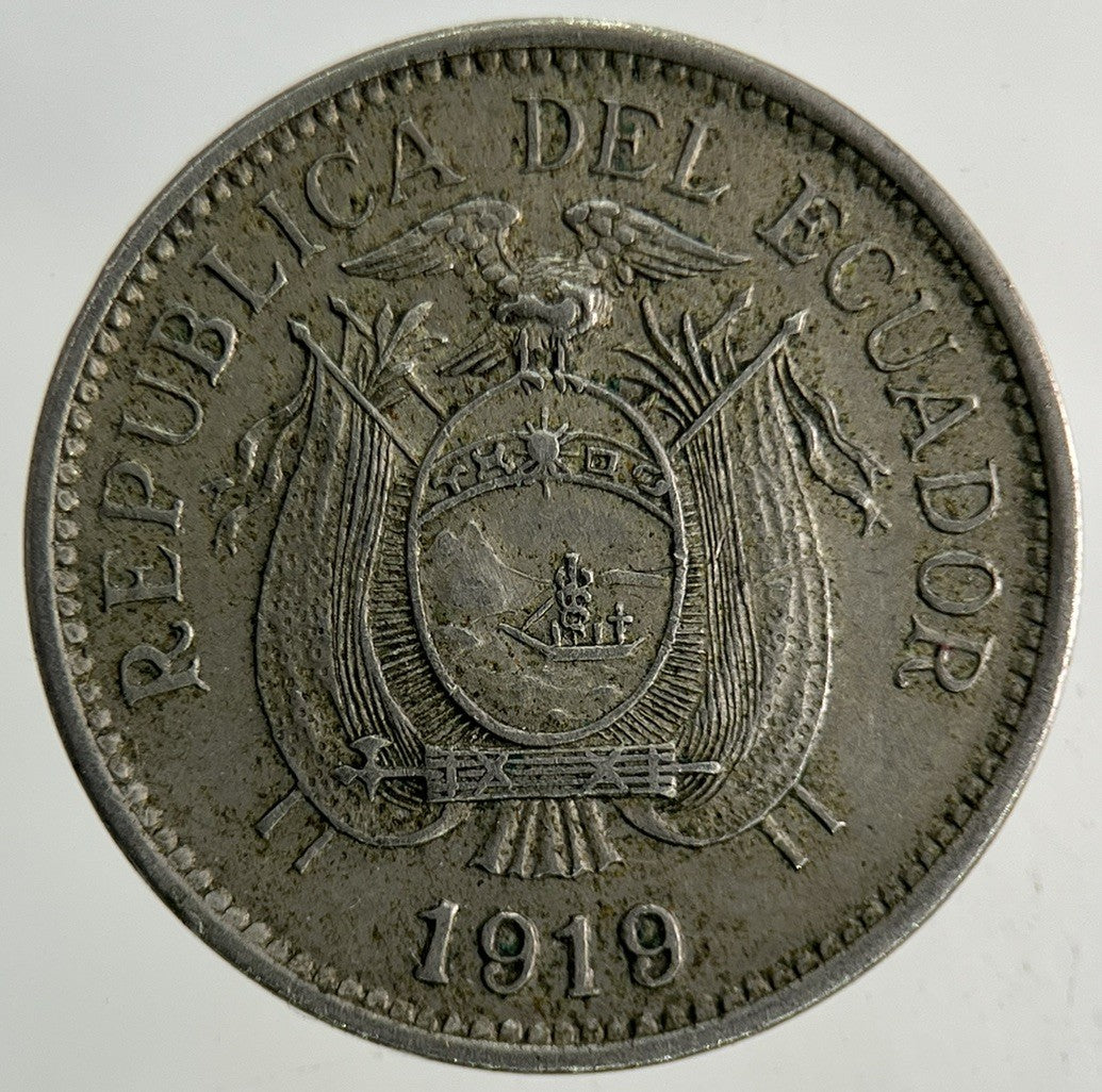 1919 Ecuador 5 Centavos Coin | Very High Grade
