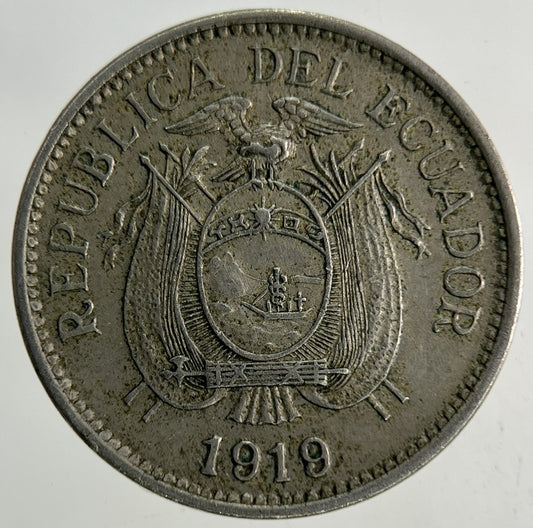 1919 Ecuador 5 Centavos Coin | Very High Grade