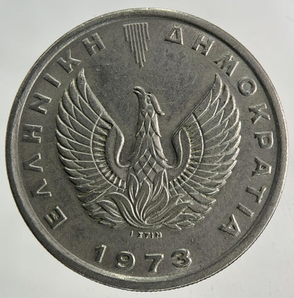 1973 Greece Greek 10 Drachmai Coin | Fine Collectable Grade