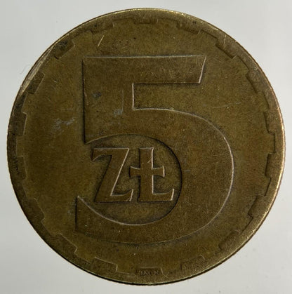 1977 Poland 5 Zloty Zlotych Coin | Fine Collectable Grade