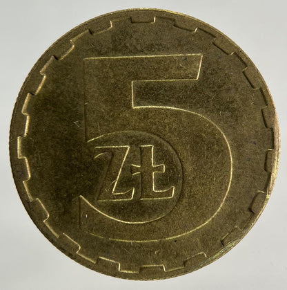 1986 Poland 5 Zloty Zlotych Coin | Fine Collectable Grade