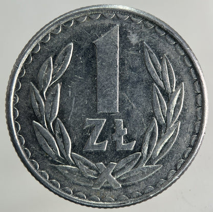 1986 Poland 1 Zloty Zlotych Coin | Fine Collectable Grade
