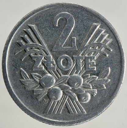 1974 Poland 2 Zlote Zloty Zlotych Coin | Fine Collectable Grade