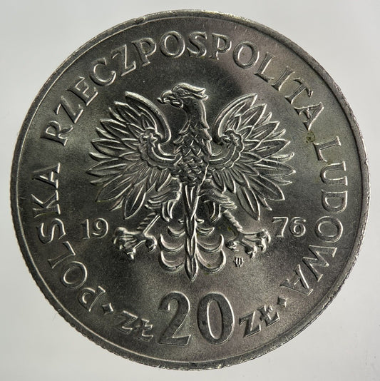 1976 Poland 20 Zlote Zloty Zlotych Coin | Fine Collectable Grade