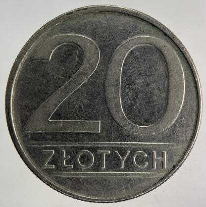 1986 Poland 20 Zlote Zloty Zlotych Coin | Fine Collectable Grade