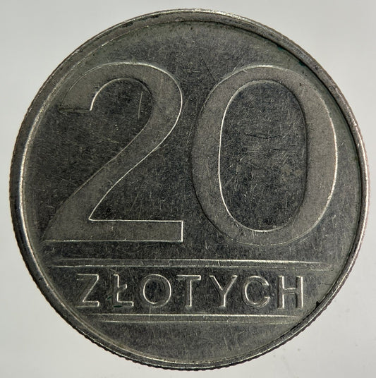 1986 Poland 20 Zlote Zloty Zlotych Coin | Fine Collectable Grade