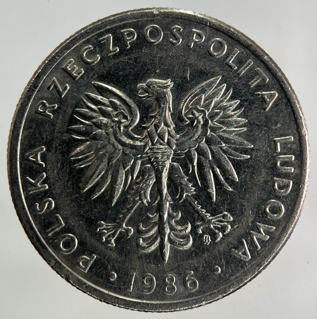 1986 Poland 20 Zlote Zloty Zlotych Coin | Fine Collectable Grade