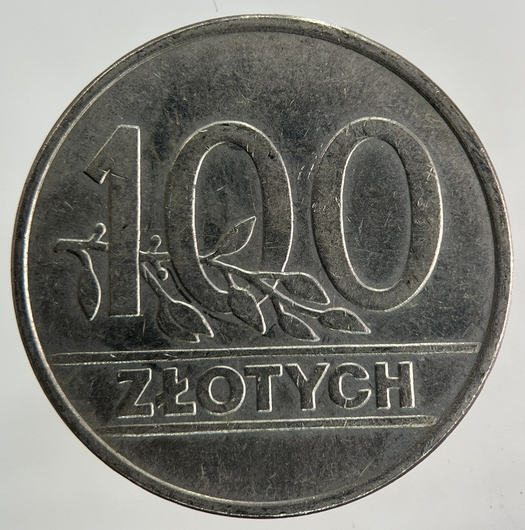 1990 Poland 100 Zlote Zloty Zlotych Coin | Fine Collectable Grade