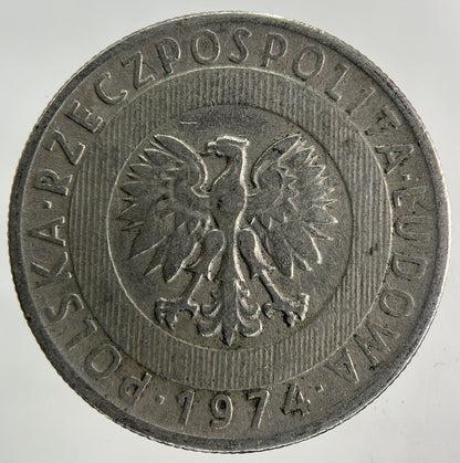 1974 Poland 20 Zlote Zloty Zlotych Coin | Fine Collectable Grade