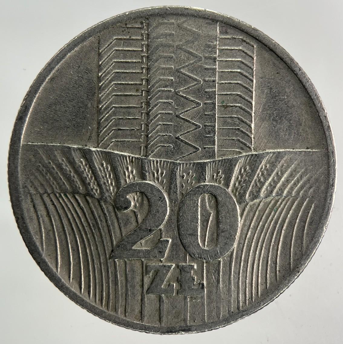 1974 Poland 20 Zlote Zloty Zlotych Coin | Fine Collectable Grade