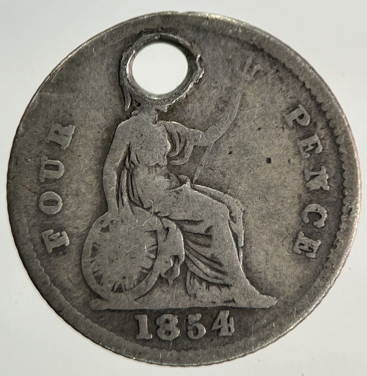 1854 Victoria Four-Pence Groat Silver Coin | Collectable Grade